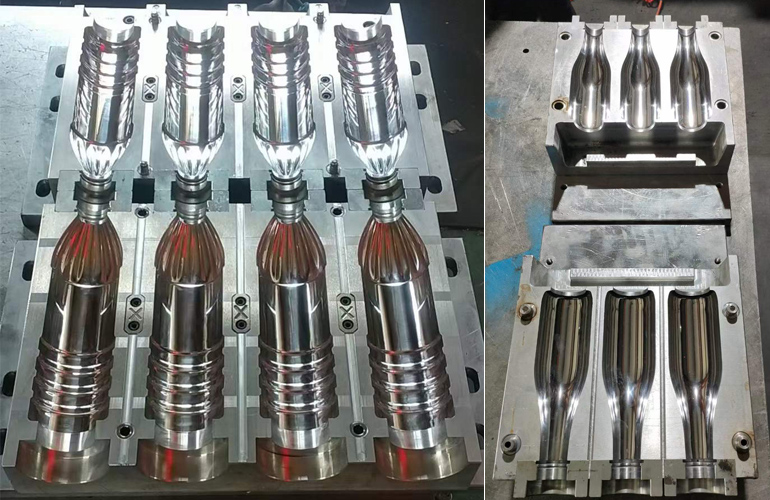 Fully automatic bottle blowing machine supporting bottle blowing mould