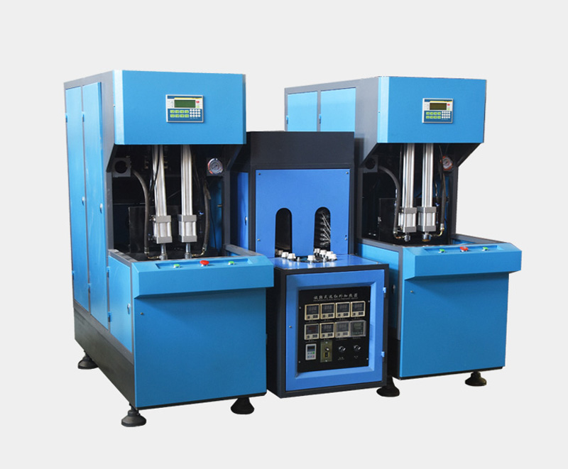 One with two semi-automatic blow molding machine